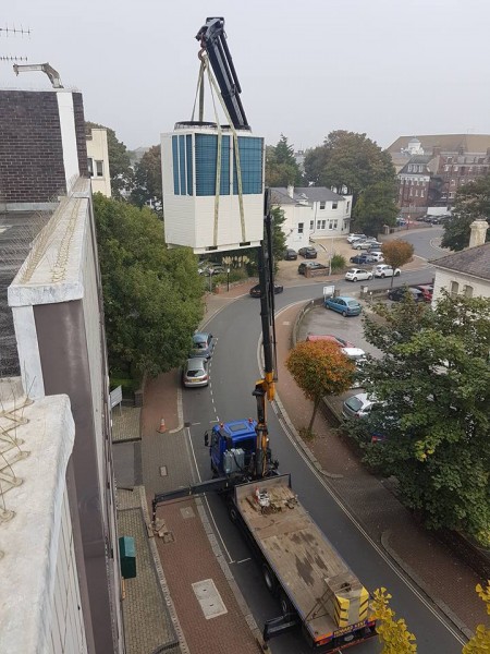 Mitsubishi Heavy Industries VRF system Installed Outside view