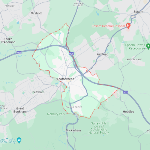 Leatherhead Geo Map