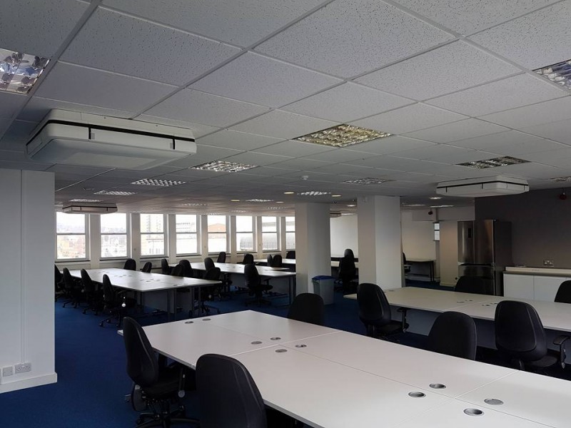 Airconditioning installed in a Bupa office