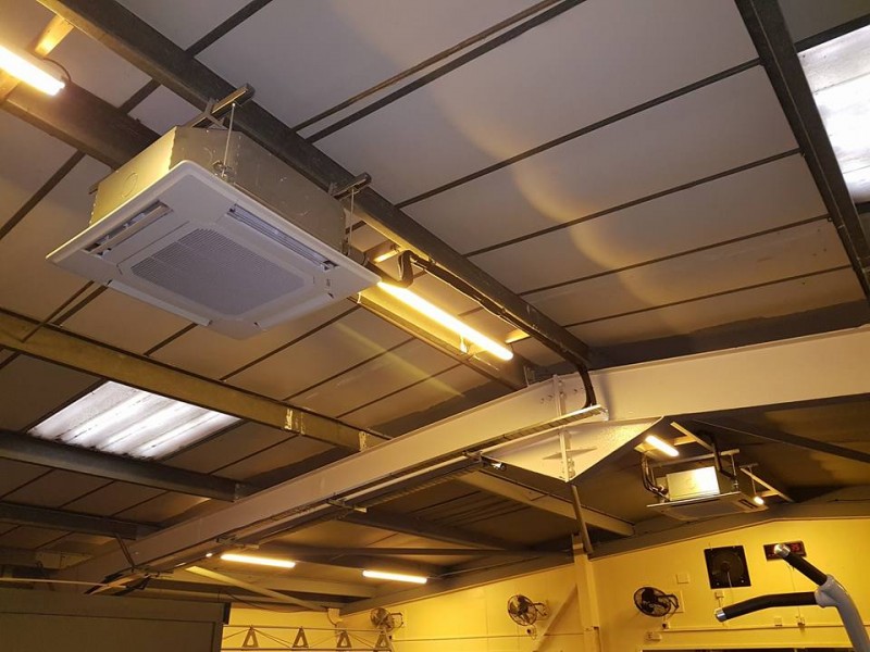 Mitsubishi Electric Ceiling Installed in the Hall