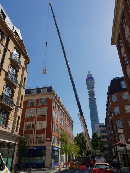 Daikin VRV Systems Installation Crane